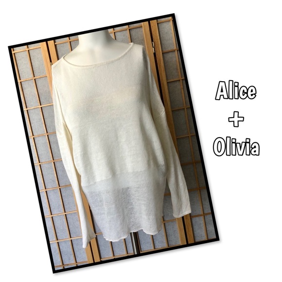 Alice + Olivia Sweaters - Alice + Olivia Linen Sweater